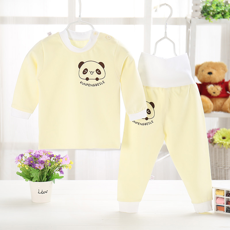 Bé bông mùa thu quần quần áo mùa thu set childrens quần lót nam Cardigan sbaby quần bụng lưng cao nữ mùa xuân và mùa thu.