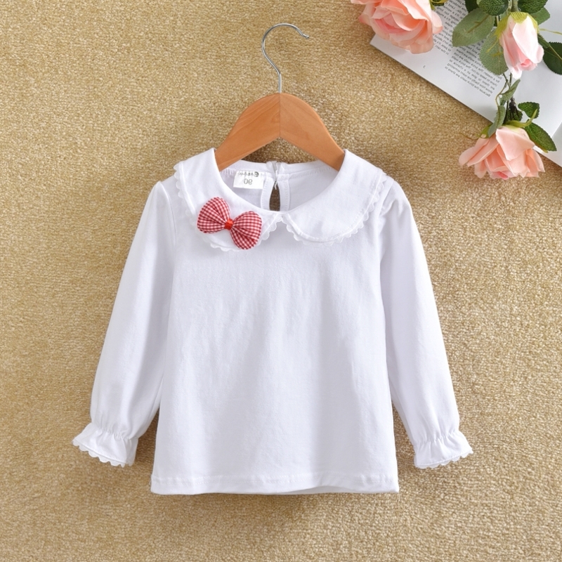 Girl 1 dài tay 2018 mùa xuân và mùa thu T-shirt bé bé áo 3 trẻ em ăn mặc 5 tuổi top 4 nữ kho báu vẫy mỏng.