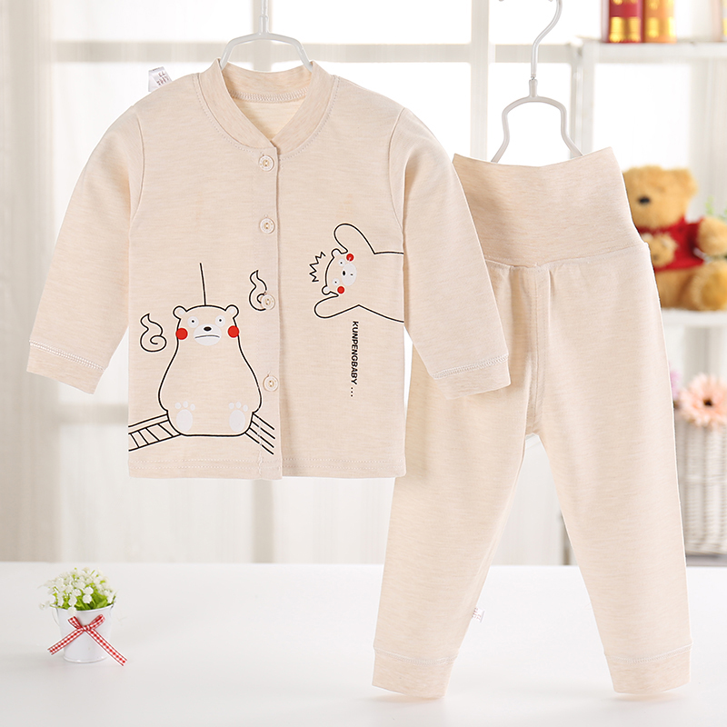 Bé bông mùa thu quần quần áo mùa thu set childrens quần lót nam Cardigan sbaby quần bụng lưng cao nữ mùa xuân và mùa thu.