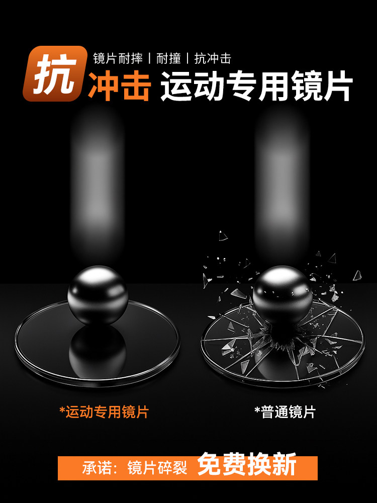 Professional Basketball Myopia Sports Glasses for Men, Can Be Fitted with Prescription Lenses, Anti-Collision, Anti-Fog, Special Anti-Falling Goggles for Playing Basketball