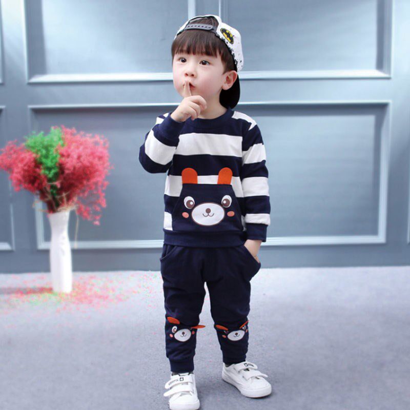 Boy Spring Clothing 2021 New 1 Baby Spring Autumn Suit 2 Children Foreign Pie 3 Han Edition Winter Clothing Small Child Bottling 4 years old