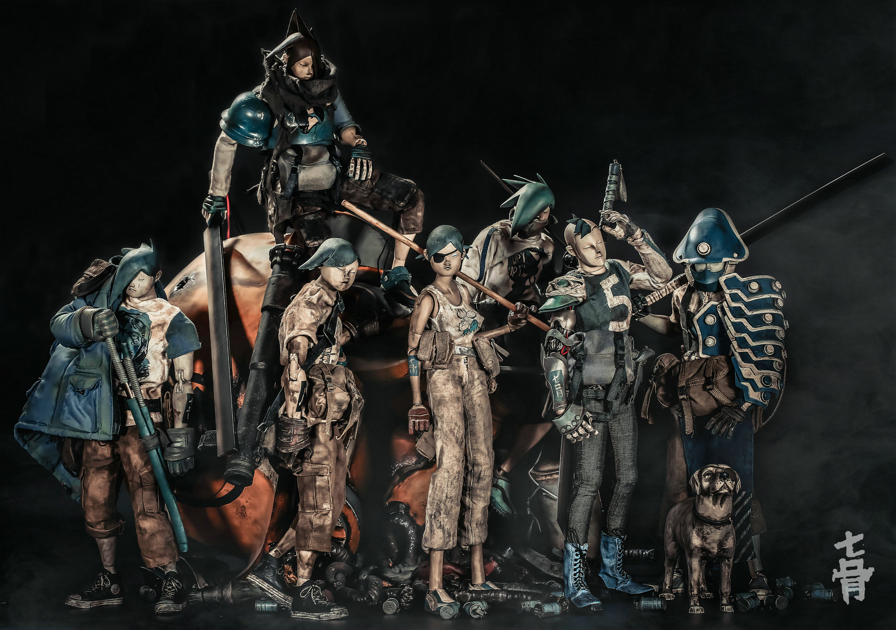 3A TOYS Popbot TK七骨1-7全套潮流12英寸兵人模型