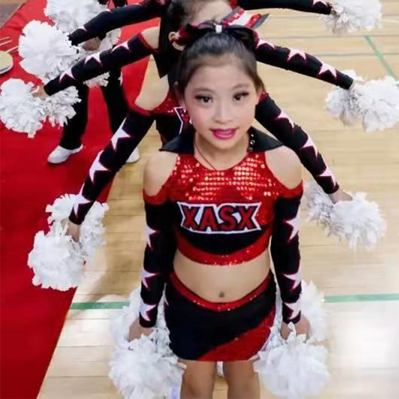 Professional custom dance cheerleader racing racing sports aerobics performances stage show cheerleader suit