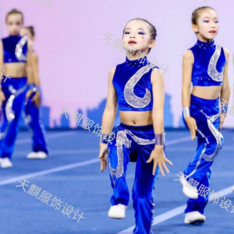 New student cheerleading uniform men's and women's cheerleading performance clothing group aerobics competition clothing square dance performance clothing
