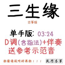 Three Raw Edge Popular Guzheng Song Customized Guzheng Accompaniment Pickpocket Band Adapted Sound Recording Transfer Variable-speed Silenced