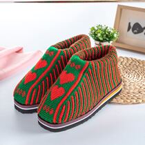 Cotton shoes wool handmade cotton shoes winter men and women non-slip indoor thickened warm mom bag with cotton slippers