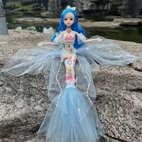 Музыка свет+бабочка русалка синяя [около 45 см]