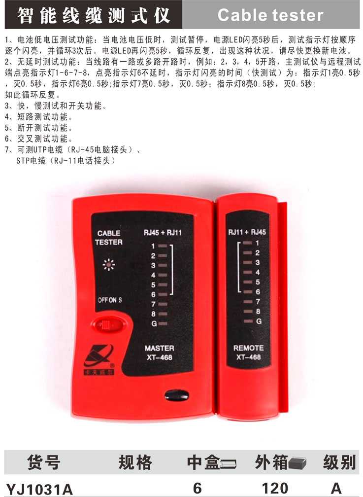 Công cụ đo cáp mạng đa chức năng - Thiết bị & dụng cụ đo nhiệt độ độ ẩm