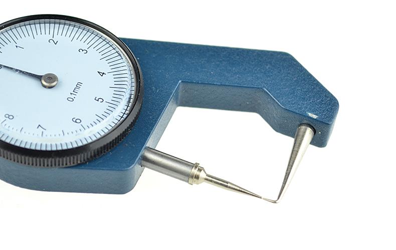 Đo độ dày của tường đo độ dày 0-10 / 20mm0.1 rãnh cong mịn đầu phẳng bằng da nhọn - Thiết bị & dụng cụ