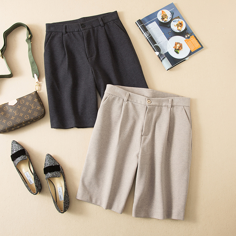 The entry W30 of the micro-fat community is directly worn as W27 effect women 50% pants boot pants Lesel wool