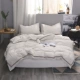 Đô thị phong cách tối giản bông bông rửa da thân thiện với bông denim vải giường quilt một thế hệ các chất béo - Khác