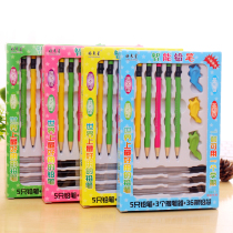 Good coming Star writing constantly No need to cut down to smart student pencil 5 pens 3 pens 3 pen holder 36 refill
