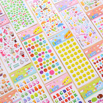 Korean Cute Stickers Children Cartoon Three-dimensional Bubble Patch Kindergarten Reward Stickers DIY album Decorative Sticker