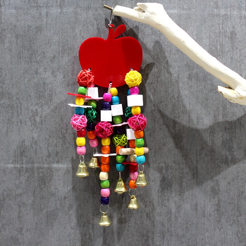 Large Parrot Nibble Nibble Toy Puzzle Toy Swing Set of Climbing Toy Grinding Claws Grindles Tooth Toy Natural Toys