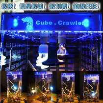 Acrylic pet box reptile box high crown chameleon Lizard with lamp heating acrylic reptile box 303070