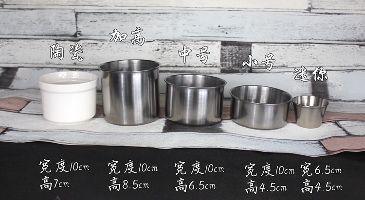 Vẹt thức ăn cốc nước máng nước cốc chìm inox cốc chim cung cấp chống cắn chim lồng phụ kiện - Chim & Chăm sóc chim Supplies lồng choè