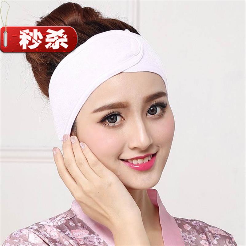 Face wash hair band Adjustable elastic trend wild thickened headscarf makeup bundle g hair band Flannel wig beauty salon