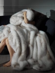 Blanket 2025 New arrival thickened Fox Blanket Winter Blanket Thick Raschel Flannel Bed Sofa