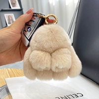 Цвет чайный с молоком (из меха кролика Рекс) 10см