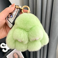 Фруктовый зеленый (из меха кролика Рекс) 10см.