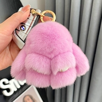 Светло-фиолетовый (из меха кролика рекс) 10см.