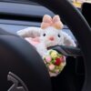 Rabbit Car Interior Decoration Gear Shift Knob Turn Signal Wiper Ornament Doll Cute and Fun 2026 New Model