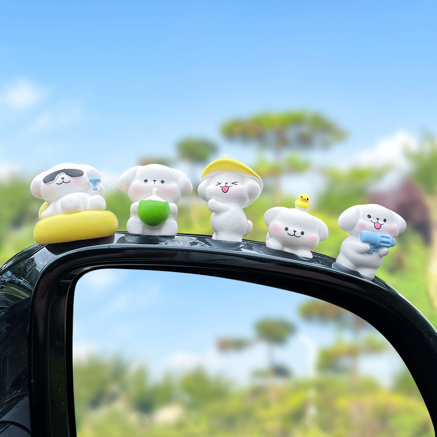 Cute and Fun Summer Puppy Car Interior Decoration Accessory for the Dashboard, 2026 Internet Celebrity New Model for Girls