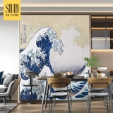 Волновая стеклянная мозаика японская стиль массаш