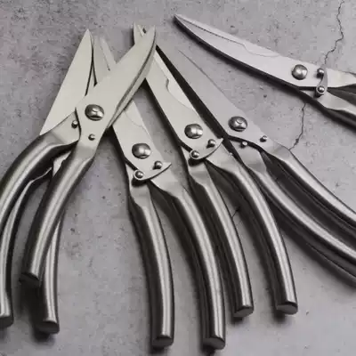 Kitchen strong bone cutting scissors All-steel chicken bone scissors Stainless steel extra large extended multi-function bone cutting large scissors