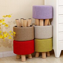 Low stool home European style small square plate stool cartoon cloth art can love the living room sofa soft seat