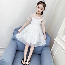 Girl dress summer 2021 New Net red ocean air fashion children princess dress fashionable girl skirt tide