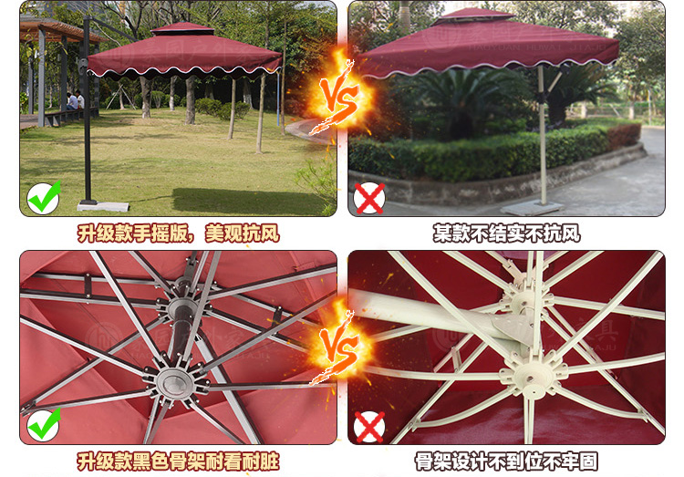 Ngoài trời Ô Dù Sân Umbrellas Big Sun Ô Dù 3 Mét Quầy Hàng Ô Dù Quảng Cáo Ô Dù Ngoài Trời Umbrellas