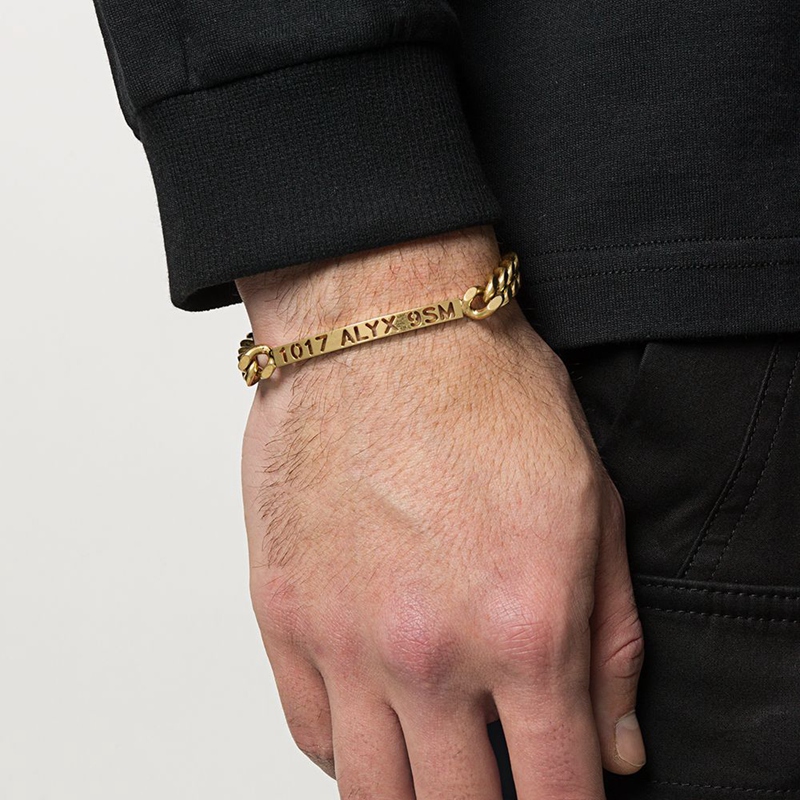 Handsome Fried Heathen Spot Correct version of ALYX hand-made 1017 9SM functional metal lock male and female couple's hand ring