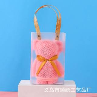 35*75 cm thickened long towel bear polyester brocade coral velvet pineapple grid soft and absorbent holiday souvenir