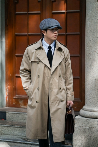 Длинный плащ, ветрозащитная мужская длинная куртка, средней длины, длина макси