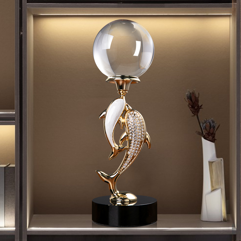 High-end Light Extravaganza Living-room Pendulum with Xuanguan TV Cabinet Wine Cabinet Water Crystal Ball Advanced Sensation Joe Relocating home Decorative Atmosphere-Taobao