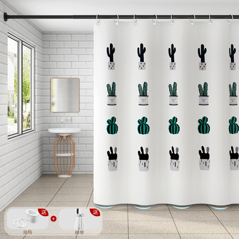 Toilet bathroom with bathroom with bathroom free bath and mould-proof bathroom cut water curtain