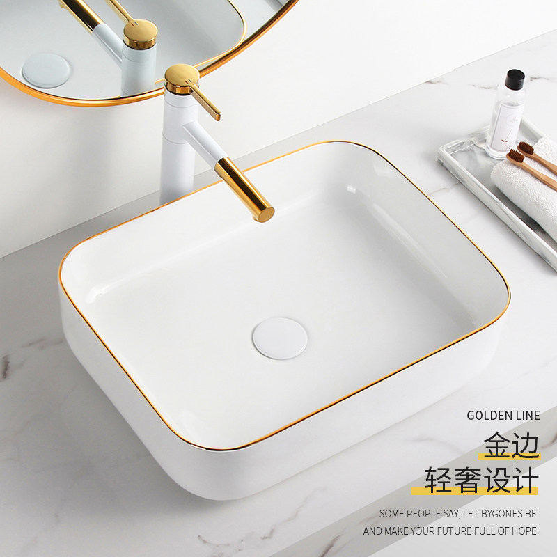 Light Extravagant Wash Basin Terrace Basin Single Sink Phnom Penh Washbasin Small Size Art Basin Round Ceramic Terrace Basin