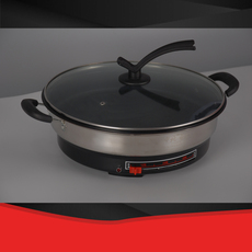 Электрическая блинница 新款多功能电火火锅电炒锅家用炒菜电热锅煎锅烤锅电锅2-4-6人