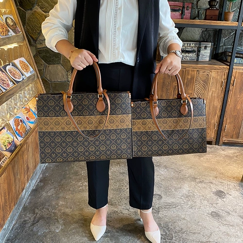 Сумка через плечо, вместительная и большая портативная барсетка, ноутбук, из натуральной кожи