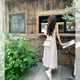 Zeng Xiaoxianhuaji ສາວສີບົວອ່ອນໆ floral ຍາວ skirt ແມ່ຍິງ summer ແອວສູງແອວສູງ dress