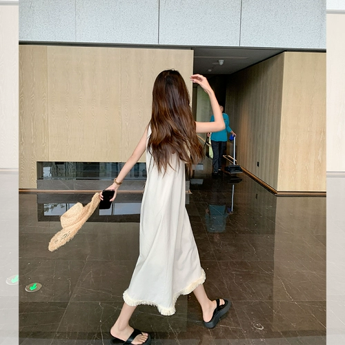 曾小咸 Сексуальное летнее платье, длинная юбка, французский стиль