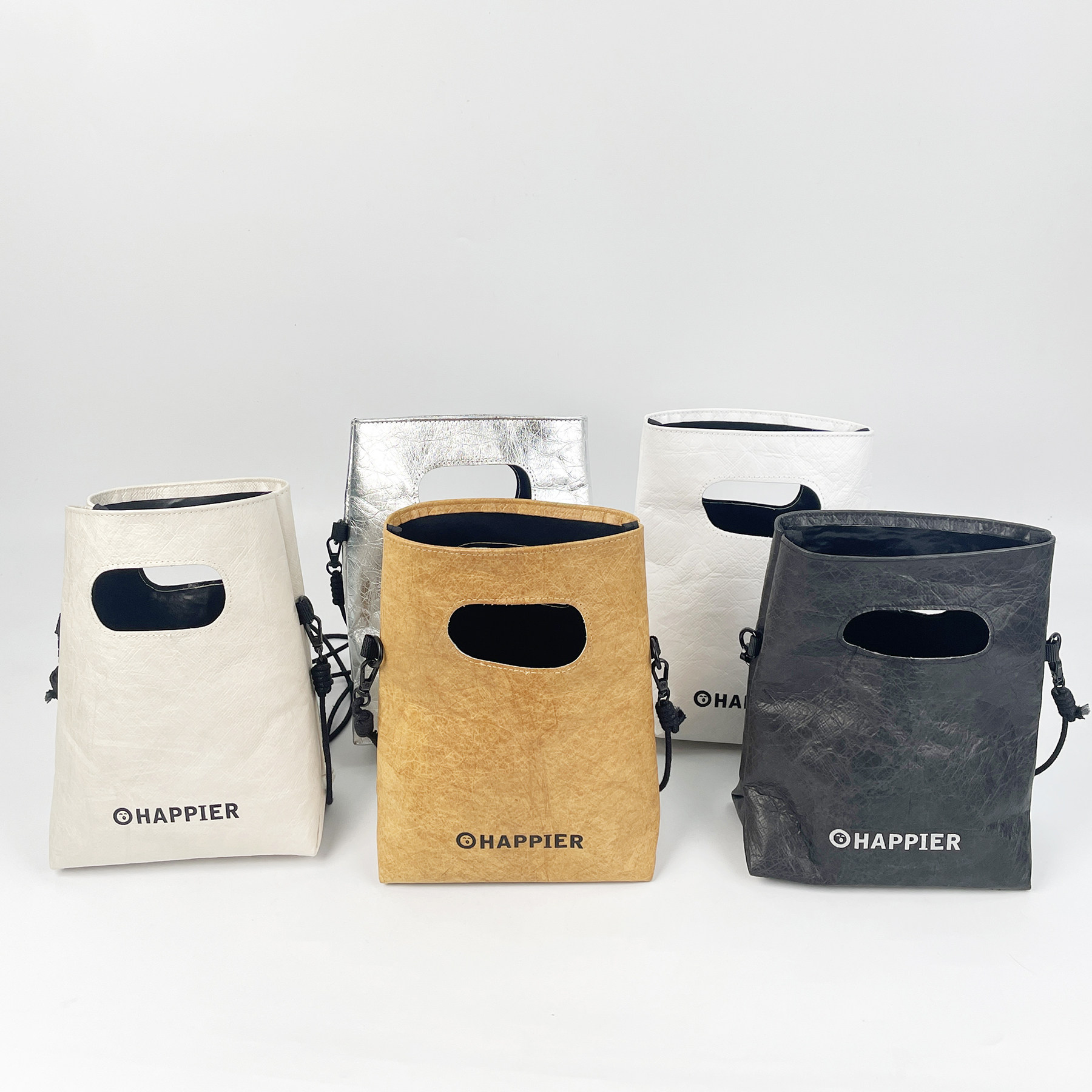 Retro Tyvek Small Square Bag, Versatile Crossbody Handbag with Practical Capacity - Thumbnail 6