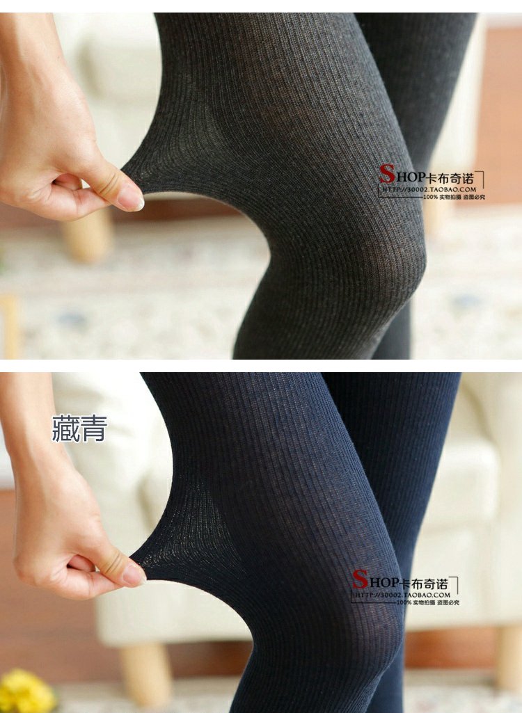 Mùa thu và mùa đông xà cạp xoắn màu xám mùa thu vớ dày Xiêm vớ cotton vớ vớ quan lot nu