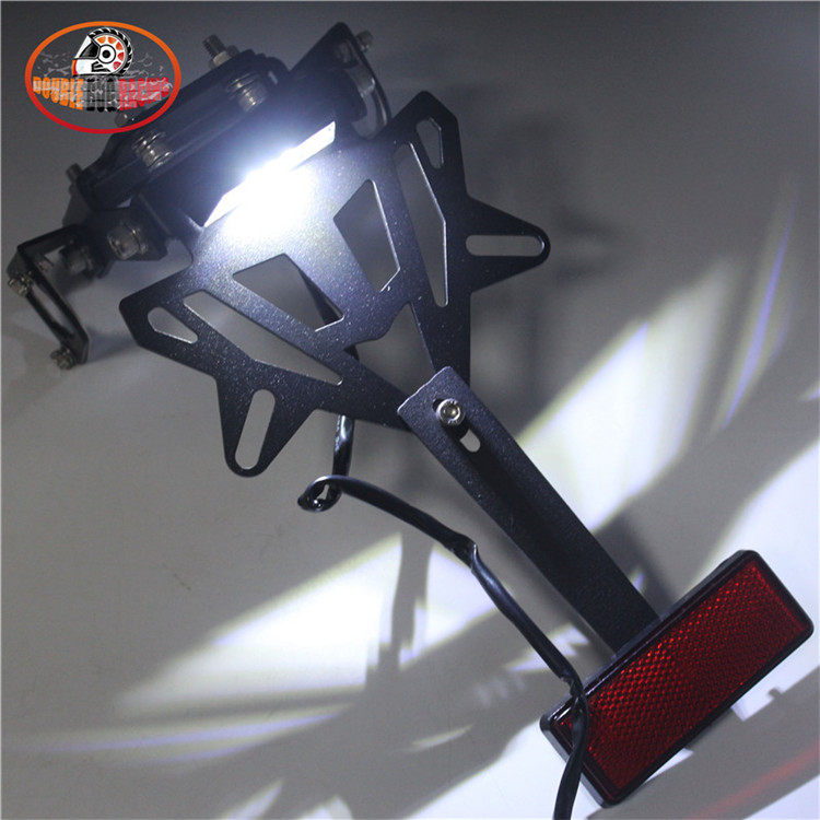 Suitable for Z-900 ABS Z900 17-19 modified LED adjustable license plate frame rear license plate frame short tail