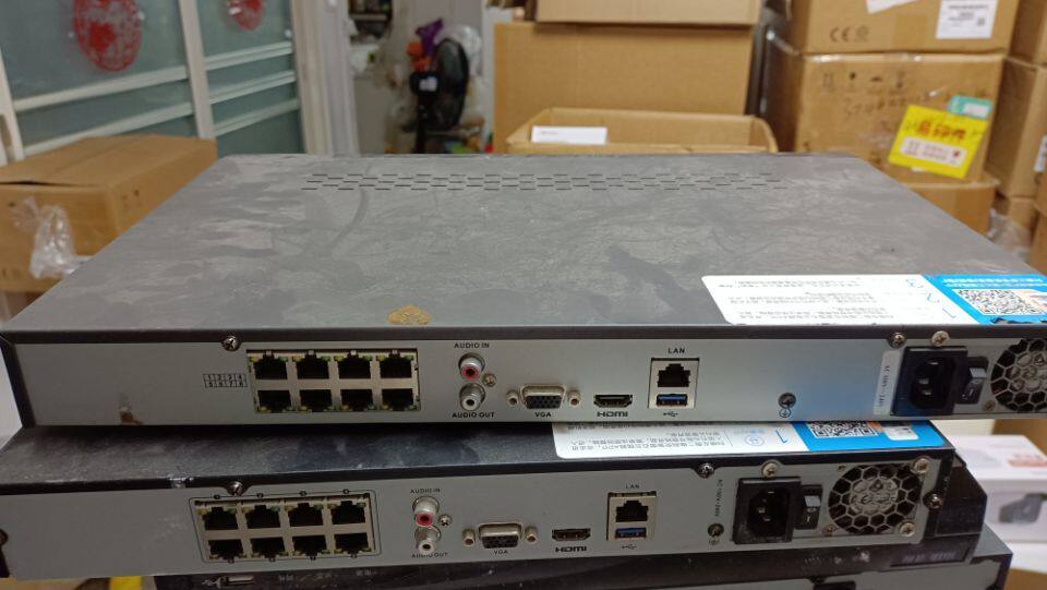 Haikang 2 Double Disc Digit H 264 Coded POE Recorder Host DS-7808N-E2 8P Firefly