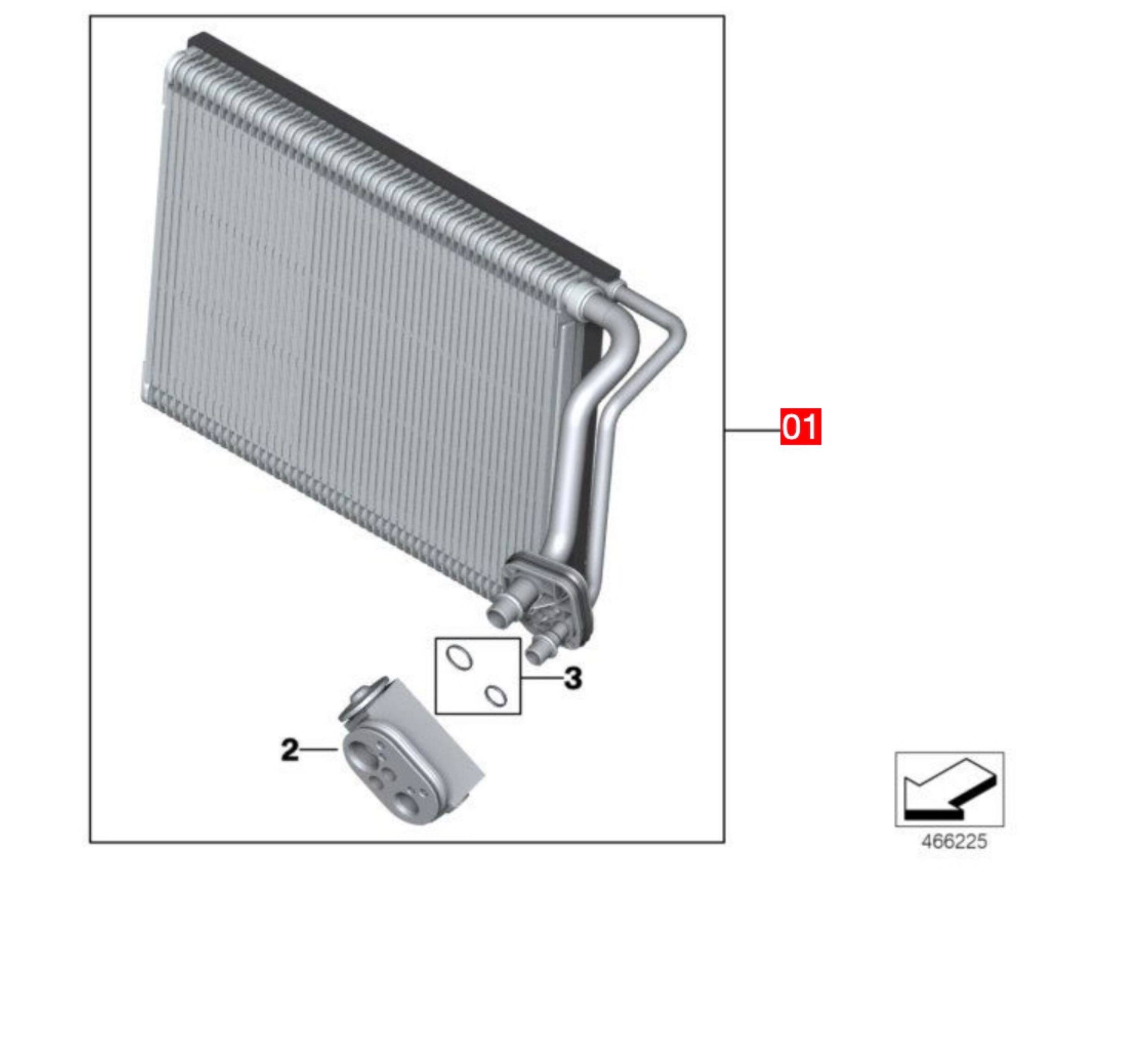 Испарения палата gz-64119229487蒸发器蒸发箱适用宝马1234系m3m4f20f30f34f35f80