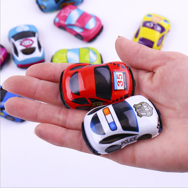 Pull back car mini children's toy baby creative personality boy plastic 2-6 years old inertia car stall