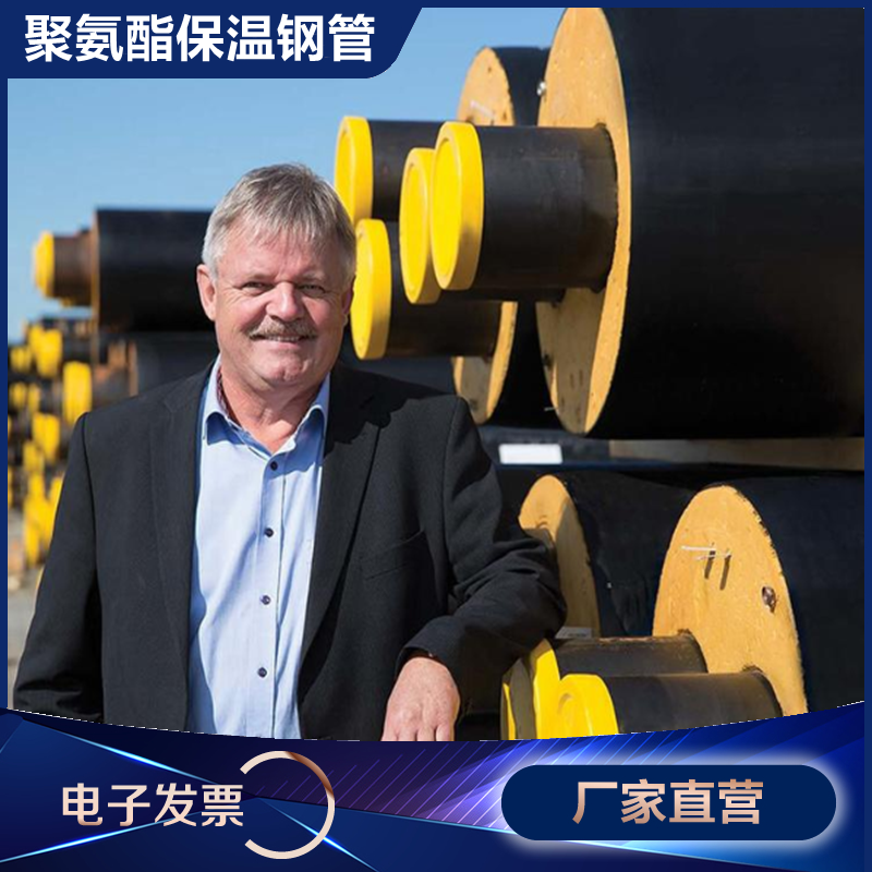 Prefabricated straight buried high-density polyurethane insulated steel tube dn150 219 89325 thermal heating seamless steel pipe