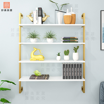 Nordic wall rack boutique beauty nail shop net red living room partition wall display rack wall-mounted bookshelf